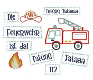 Stickdatei - Feuerwehr Appli
